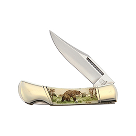 Alaska Scrimshaw Connection Bear Lockback: BK-ASC1