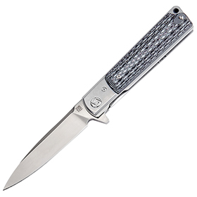 Artisan Classic Linerlock Black/White: BK-ATZ1802PBGC