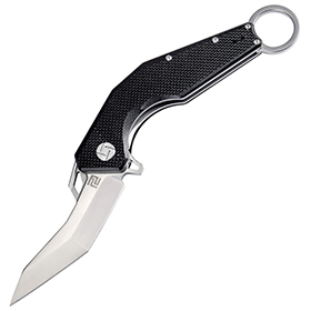 Artisan Cobra Linerlock Black D2: BK-ATZ1811PBKF