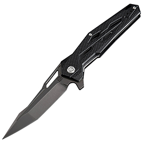 Artisan Bomardier Linerlock Black D2: BK-ATZ1812PBBK