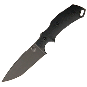 Bastinelli Creations RED V2 Fixed Blade Black PVD: BK-BAS04V2