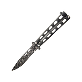 Bear & Son Butterfly Damascus Black: BK-BC115D