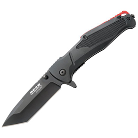 Bear Edge Linerlock A/O Black/Red: BK-BC61121