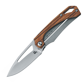Black Fox Racli Framelock Zebrawood: BK-BF744ZW