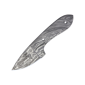 Knifemaking Drop Point Damascus Blade: BK-BL124