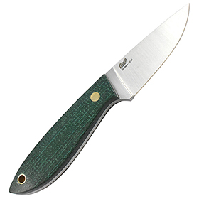 BRISA Bobtail 80 Green Micarta: BK-BRI9957