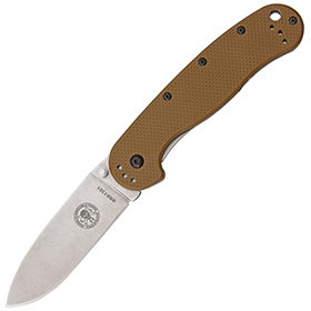 BRK Designed by ESEE Avispa Framelock Brown D2: BK-BRK1302CB