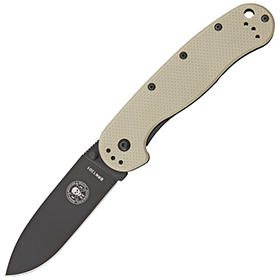 BRK Designed by ESEE Avispa Framelock Tan/Black D2: BK-BRK1302DTB
