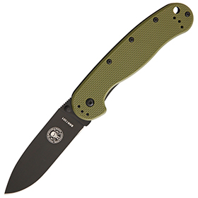 BRK Designed by ESEE Avispa Framelock OD/Black D2: BK-BRK1302ODB