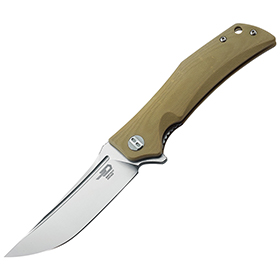 Bestech Knives Scimitar G10 Linerlock Beige: BK-BTKG05C1