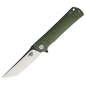 Bestech Knives Kendo G10 Linerlock Green: BK-BTKG06B2