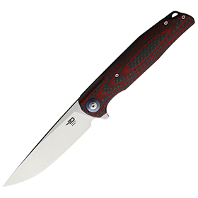 Bestech Knives Ascot Linerlock Red G10/CF: BK-BTKG19F