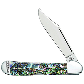 Case Cutlery Mini Copperlock Abalone: BK-CA12020