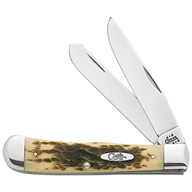 Case Cutlery Trapper Amber Bone: BK-CA163