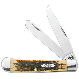 Case Cutlery Trapper Amber Bone: BK-CA164