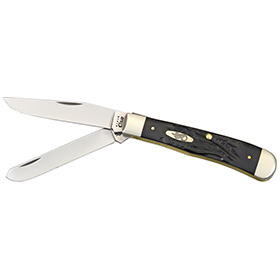Case Cutlery Trapper Rough Black Series: BK-CA18221