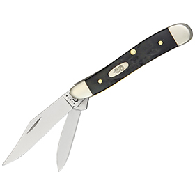 Case Cutlery Peanut Rough Black Series: BK-CA18225