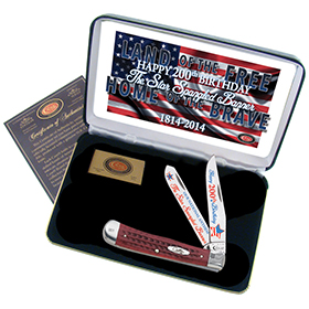 Case Cutlery Star Spangled Banner Trapper: BK-CASSBRPB