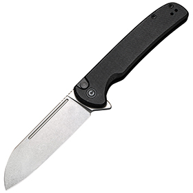 Civivi Chevalier Button Lock Black: BK-CIVC200221