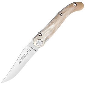 Laguiole Claude Dozorme Baroudeur Linerlock Horn: BK-CLD11017163