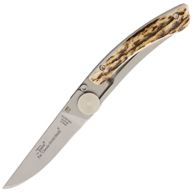 Laguiole Claude Dozorme Thiers Linerlock Stag Horn: BK-CLD19014279