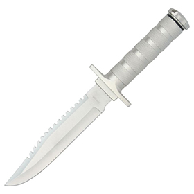 Rite Edge Survival Knife Silver: BK-CN210681SL