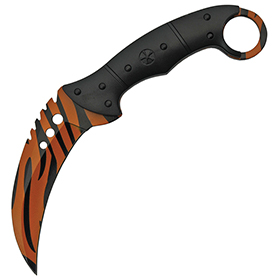 Rite Edge Tiger Print Karambit: BK-CN211462