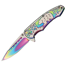 Rite Edge Bear Linerlock Rainbow: BK-CN300268RB