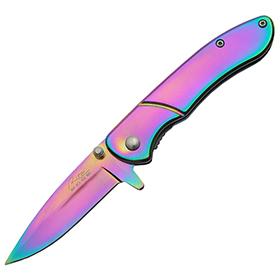 Rite Edge Titanium Rainbow Linerlock A/O: BK-CN300351
