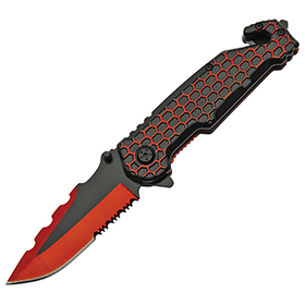 Rite Edge Honeycomb Linerlock Red: BK-CN300485