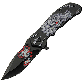 Rite Edge Linerlock White Wolf: BK-CN300548WH