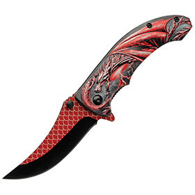 Rite Edge Dragon Scale Linerlock A/O: BK-CN300551RD