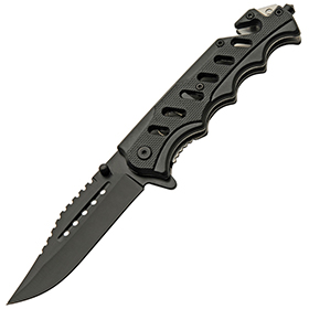 Rite Edge Tactical Linerlock A/O Black: BK-CN300553BK