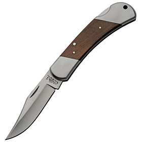 Rite Edge USA Lockback Brown Wood: BK-CN4000WD