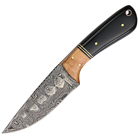 Damascus The Wedge Fixed Blade: BK-DM1072