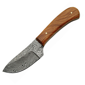 Damascus Skinner Olive Wood: BK-DM1080OW