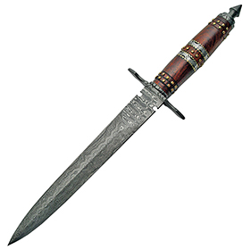 Damascus Dagger Rosewood: BK-DM1104