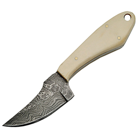Damascus Fixed Blade Skinner Bone: BK-DM1131BO