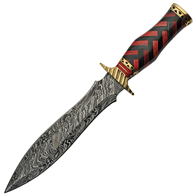 Damascus Braided Wood Dagger: BK-DM1272