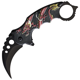 ElitEdge Red Dragon Karambit A/O: BK-EE10A52RD
