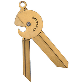 Everyman Porter Key Knife 2.0 Brass: BK-EMPKKB