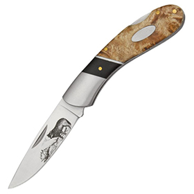 Elk Ridge Wolf Lockback: BK-ER072W