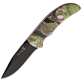 Elk Ridge Pink Camo Linerlock: BK-ER120