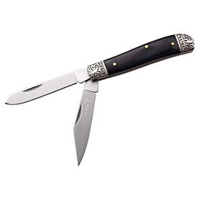 Elk Ridge Trapper Black Wood: BK-ER220BW