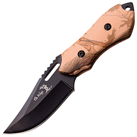 Elk Ridge Fixed Blade Camo: BK-ER562BC