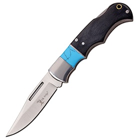 Elk Ridge Lockback Black: BK-ER943BL
