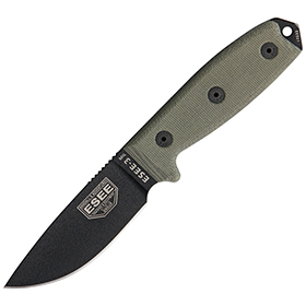 ESEE Model 3MIL Plain Edge: BK-ES3MILPB