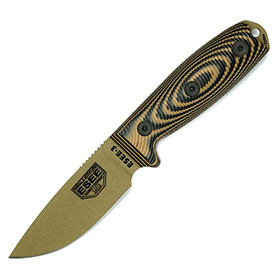 ESEE Model 3 3D Fixed Blade Coyote: BK-ES3PMDE005