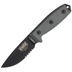 ESEE Model 3 Part Serrated: BK-ES3SBMB
