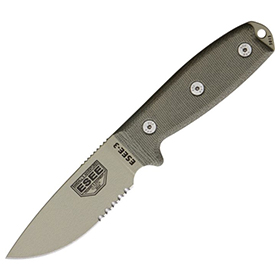 ESEE Model 3 Desert Tan Blade: BK-ES3SMDT